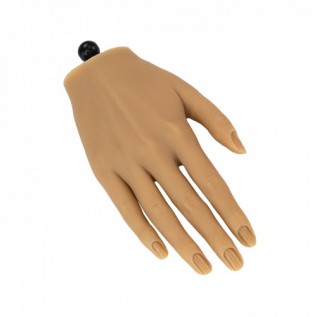Silicone Oefenhand Porcelain Rechts incl. houder