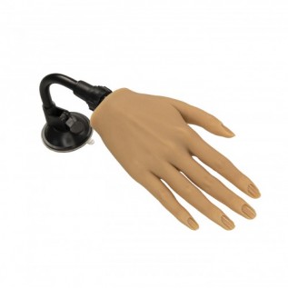 Silicone Oefenhand Porcelain Rechts incl. houder