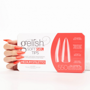 Gelish Soft Gel Tips Medium Stiletto