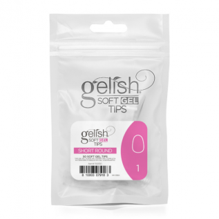 Gelish Soft Gel Tips Short Round  Refill 50 stuks