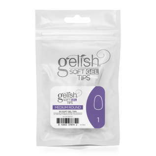 Gelish Soft Gel Tips Medium Round Refill 50 stuks