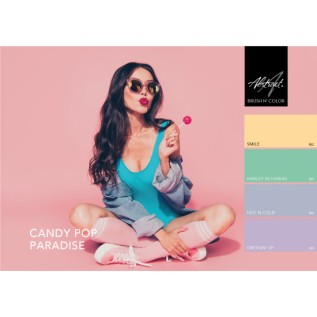 Abstract Brush N' Color Collectie CANDY POP PARADISE 4 x 10ml