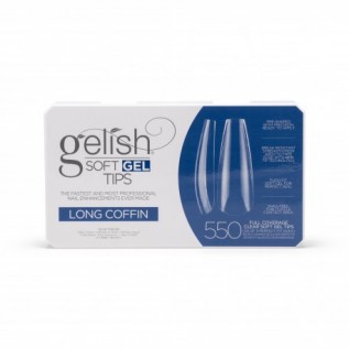 Gelish Soft Gel Tips Long Coffin